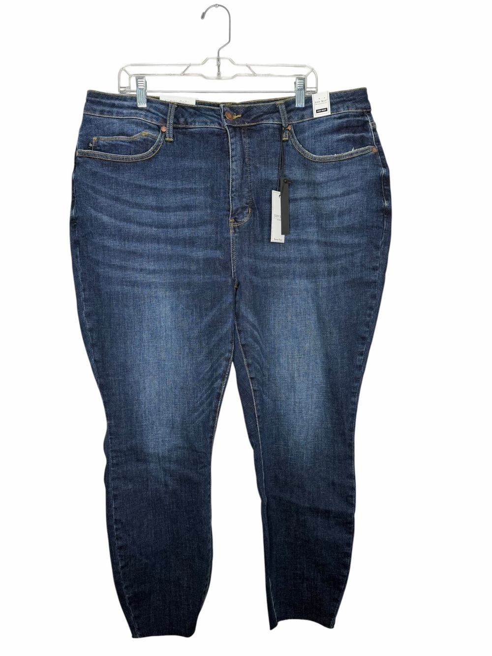 JUDY BLUE / dark wash skinny fit high rise jeans / 22W NEW